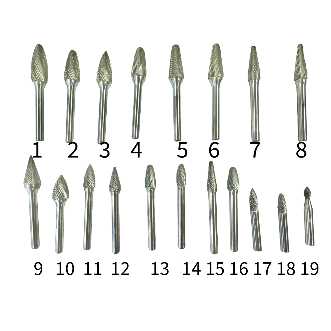 Posca Acrylic Carbide Burs Styles 1 -1 9