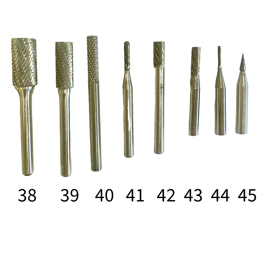 Posca Acrylic Carbide Burs Styles 38 - 45