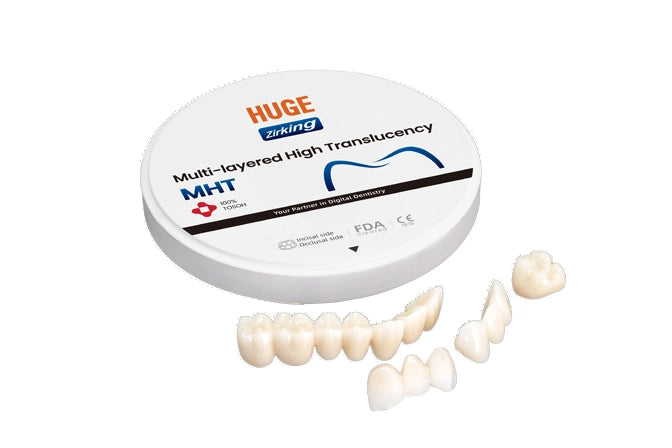 Huge USAs Premium Multilayer High Translucency (MHT) 100% Tosoh Material Zirconia Block
